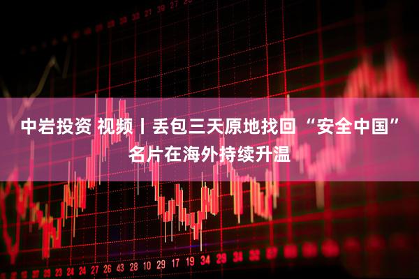 中岩投资 视频丨丢包三天原地找回 “安全中国”名片在海外持续升温